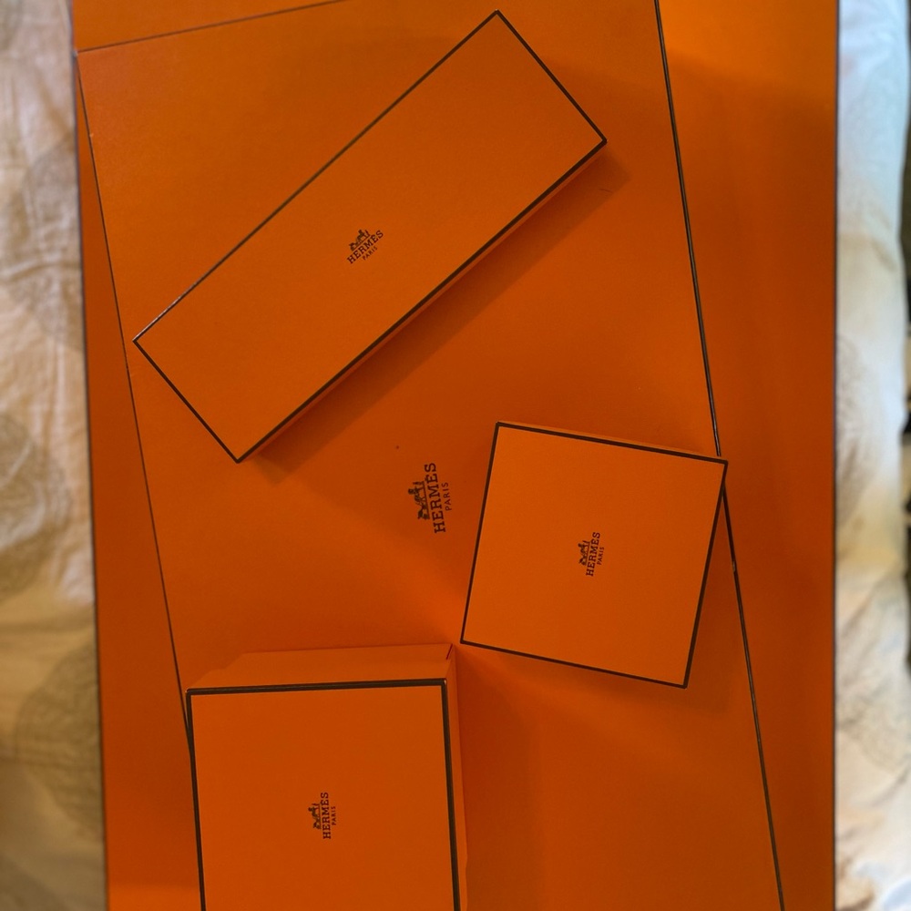 Collection of Hermes Orange Gift Boxes